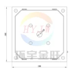 1000mm Мембранная фильтровальная пластина (3)