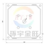 1250mm Мембранная фильтровальная пластина (5)