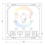 1250mm Мембранная фильтровальная пластина (6)