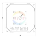 1500mm Мембранная фильтровальная пластина (5)