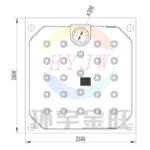 2500X2600mm Камерная фильтровальная пластина (5)