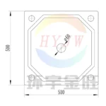 500mm Камерная фильтровальная пластина (4)