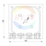 630mm Камерная фильтровальная пластина (3)