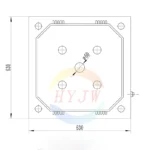 630mm Мембранная фильтровальная пластина (2)