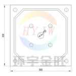 800mm Камерная фильтровальная пластина (3)