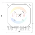 800mm Мембранная фильтровальная пластина (3)